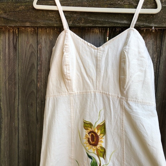 Hand-painted Sunflowers Sundress - Picture 2 of 4